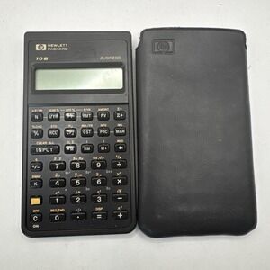 Vintage HP Hewlett Packard 10-B Business Scientific Calculator 1987 W/Sleeve